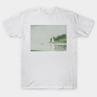 Yacht In A Cove, Gloucester by Winslow Homer T-Shirt